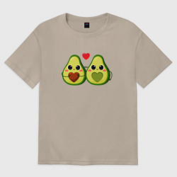 Футболка оверсайз женская Авокадо, цвет: миндальный