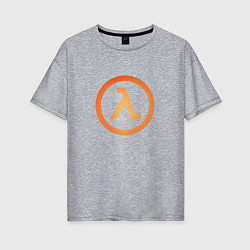 Женская футболка оверсайз Half-life