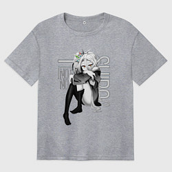 Футболка оверсайз женская No Game No Life, цвет: меланж