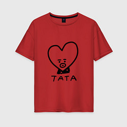 Женская футболка оверсайз BTS BT21 TATA