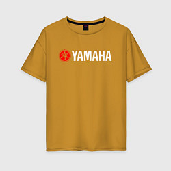 Футболка оверсайз женская YAMAHA ЯМАХА, цвет: горчичный