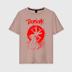 Футболка оверсайз женская BERSERK, цвет: пыльно-розовый