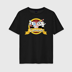 Женская футболка оверсайз CUPHEAD КАПХЕД