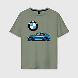 Женская футболка оверсайз BMW X6