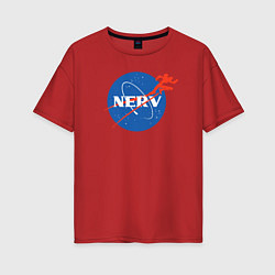 Футболка оверсайз женская Nerv, цвет: красный