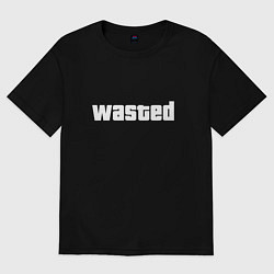 Футболка оверсайз женская WASTED, цвет: черный