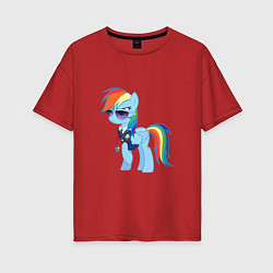 Женская футболка оверсайз Pony - Rainbow Dash