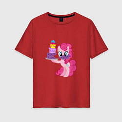 Женская футболка оверсайз My Little Pony Pinkie Pie