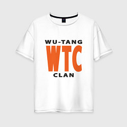 Футболка оверсайз женская Wu-Tang WTC, цвет: белый