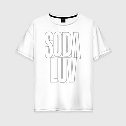 Женская футболка оверсайз Репер - SODA LUV