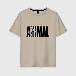 Женская футболка оверсайз ANIMAL ЭНИМАЛ