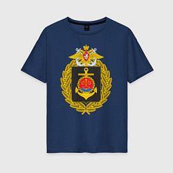 Женская футболка оверсайз БАЛТИЙСКИЙ ФЛОТ ВМФ РОССИИ