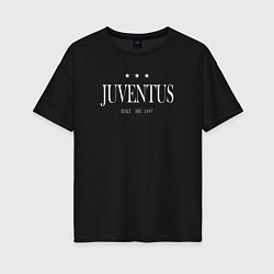 Футболка оверсайз женская Juventus Tee est 1897 2021, цвет: черный