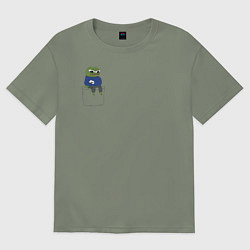 Футболка оверсайз женская Pepe Thinking room, цвет: авокадо