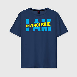 Женская футболка оверсайз I am Invincible