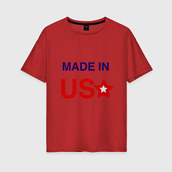 Женская футболка оверсайз Made in usa