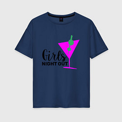 Женская футболка оверсайз Girls night out