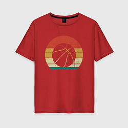 Женская футболка оверсайз Play Basketball