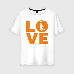 Женская футболка оверсайз Basket Love