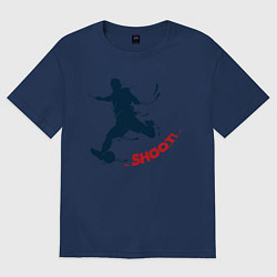 Женская футболка оверсайз Football