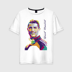 Женская футболка оверсайз Bravo! Ronaldo!