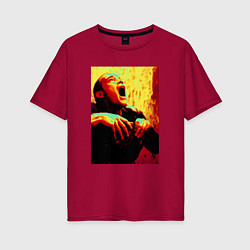 Женская футболка оверсайз Trainspotting Scream