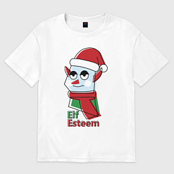 Футболка оверсайз женская Elf Esteem, цвет: белый