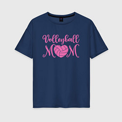 Женская футболка оверсайз Волейбольная мама