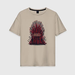 Женская футболка оверсайз Throne GoT