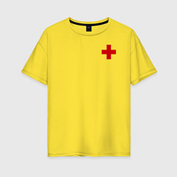 Футболка оверсайз женская Hospital BIG, цвет: желтый