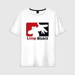 Футболка оверсайз женская Limp Bizkit, цвет: белый