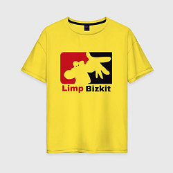 Футболка оверсайз женская Limp Bizkit, цвет: желтый