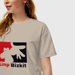 Футболка оверсайз женская Limp Bizkit, цвет: миндальный — фото 2