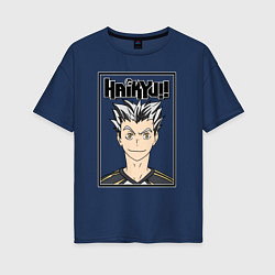 Женская футболка оверсайз Котаро Бокуто Haikyuu!!