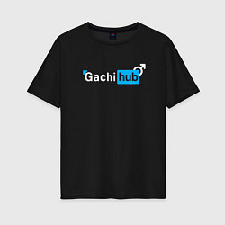 Женская футболка оверсайз Gachi hub