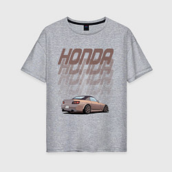Женская футболка оверсайз Honda S2000