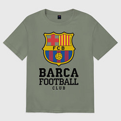 Футболка оверсайз женская Barcelona Football Club, цвет: авокадо