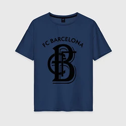 Женская футболка оверсайз FC Barcelona