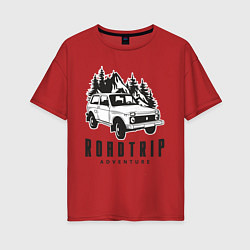 Женская футболка оверсайз Niva roadtrip