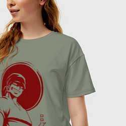Футболка оверсайз женская Ророноа Зоро One Piece, цвет: авокадо — фото 2