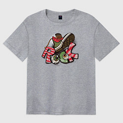 Женская футболка оверсайз Rock Star