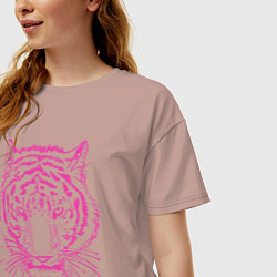 Футболка оверсайз женская Pink Tiger, цвет: пыльно-розовый — фото 2