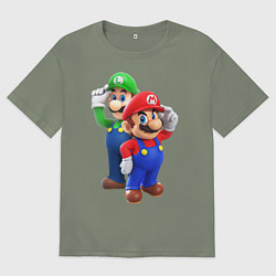 Футболка оверсайз женская Mario Bros, цвет: авокадо