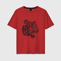Женская футболка оверсайз Тигриный Год