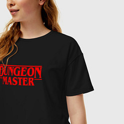 Футболка оверсайз женская DUNGEON MASTER ГАЧИМУЧИ, цвет: черный — фото 2