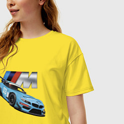 Футболка оверсайз женская BMW M Performance Motorsport, цвет: желтый — фото 2