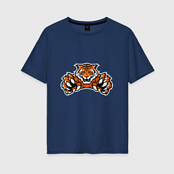 Женская футболка оверсайз Tiger - Warrior