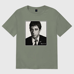 Футболка оверсайз женская Аль Пачино Al Pacino, цвет: авокадо