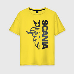 Женская футболка оверсайз Scania Орёл