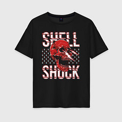 Женская футболка оверсайз SHLSHK Skull Collection
